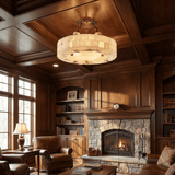 Alden Echo Alabaster Chandelier, detail view 3