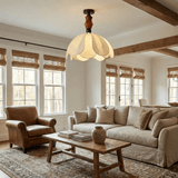Elora Winter Wood Ceiling Light, detail view 3
