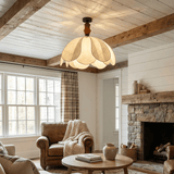 Elora Winter Wood Ceiling Light, detail view 4