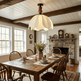Elora Winter Wood Ceiling Light, detail view 2