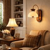 Clara Iris Wood Wall Light, detail view 2