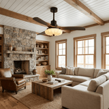 Jora Meadow Wood Ceiling Fan, detail view 2