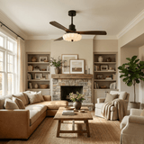 Jora Meadow Wood Ceiling Fan, detail view 3