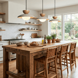 Cora Halo Travertine Pendant Light, detail view 3