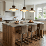 Cora Halo Travertine Pendant Light, detail view 4