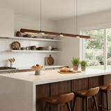 Corin Hearth Wood Pendant Light, detail view 2