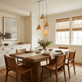 Cora Veil Wood Pendant Light, detail view 3