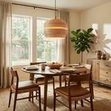 Sable Noir Wood Pendant Light, detail view 2