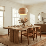 Sable Noir Wood Pendant Light, detail view 5