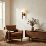 Alden Opal Wood Wall Light, detail view 3