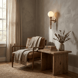 Alden Opal Wood Wall Light, detail view 4