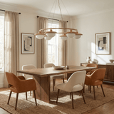 Tarin Moss Wood Chandelier, detail view 4