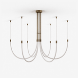 Vera Harbor Steel Chandelier by Maison Velume