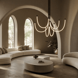 Vera Harbor Steel Chandelier, detail view 2