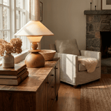 Calia Arc Wood Table Lamp, detail view 8