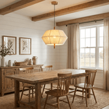 Lucen Prism Linen Pendant Light, detail view 3