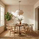 Lucen Prism Linen Pendant Light, detail view 5