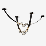 Aven Bloom Leather Chandelier by Maison Velume