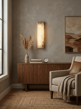 Amara Willow Alabaster Wall Light, detail view 2