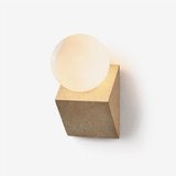 Mira Moss Travertine Wall Light by Maison Velume