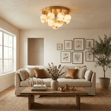 Avel Morrow Alabaster Ceiling Light, detail view 4