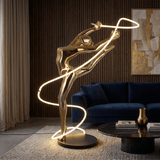 Mira Noir Floor Lamp, detail view 8