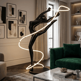 Mira Noir Floor Lamp, detail view 10
