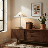 Talia Cloud Alabaster Table Lamp, detail view 4