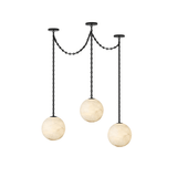 Flora Linden Alabaster Chandelier, detail view 17