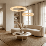 Rora Sky Alabaster Chandelier, detail view 3