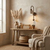 Elian Wisp Travertine Wall Light, detail view 5