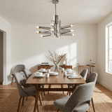 Zella Vista Iron Chandelier, detail view 5
