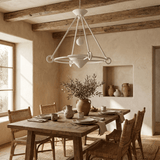 Briar Drift Plaster Chandelier, detail view 2