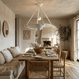 Briar Drift Plaster Chandelier, detail view 3