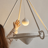 Briar Drift Plaster Chandelier, detail view 8