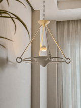 Briar Drift Plaster Chandelier, detail view 9