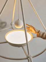 Briar Drift Plaster Chandelier, detail view 12