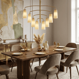 Yara Wisp Glass Chandelier, detail view 8