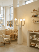 Arden Winter Glass Floor Lamp, detail view 6
