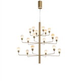 Pella Moon Alabaster Chandelier, detail view 4