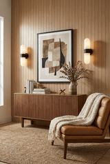 Oriel Harbor Glass Wall Light, detail view 5