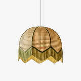 Thea Quartz Rattan Pendant Light by Maison Velume