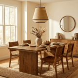 Amara Dawn Fabric Pendant Light, detail view 4