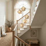 Oriel Shade Plaster Chandelier, detail view 3