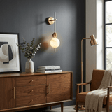 Haven Drift Alabaster Wall Light, detail view 4