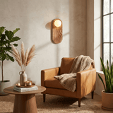 Thea Terra Stone Wall Light, detail view 4