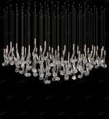 Mira Reed Glass Chandelier, detail view 4