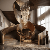 Mira Reed Glass Chandelier, detail view 5