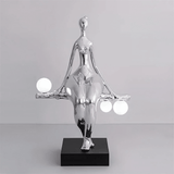 Flora Sky Metal Floor Lamp, detail view 8