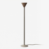 Dalia Shade Travertine Floor Lamp by Maison Velume